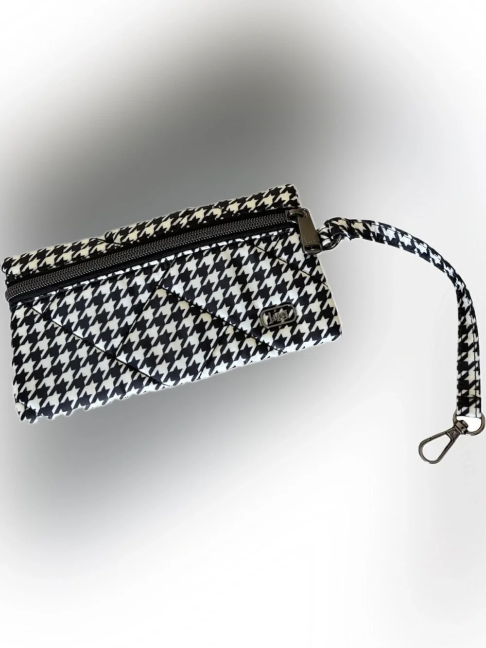Lug Saunter & Sway Duffel & Pouch Set NWT. Micro Houndstooth